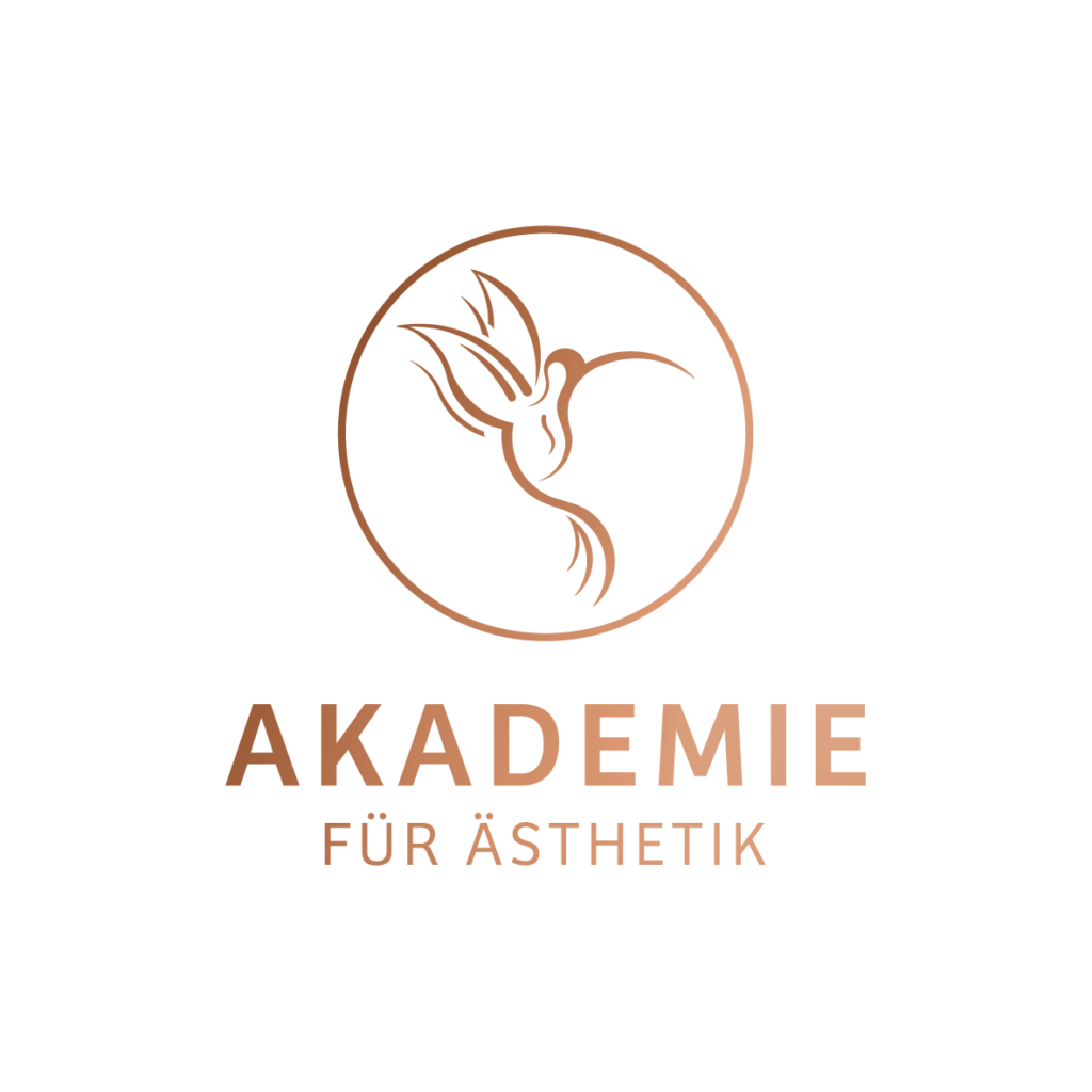 20210831_Akademie für Ästhetik_Logo_vertikal zentriert_Kupferverlauf